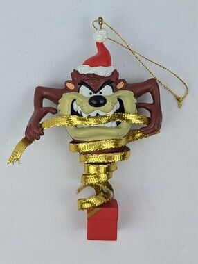 Taz Whirl Ornament 1996 Holiday Christmas Warner Bros Gift Boxed